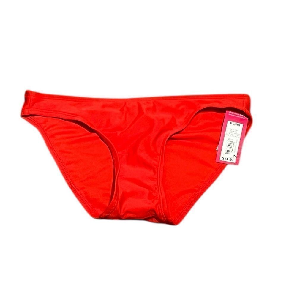 Xhilaration Red Women's‎ Cheeky Hipster Swim Bottoms, Size XS, NWT